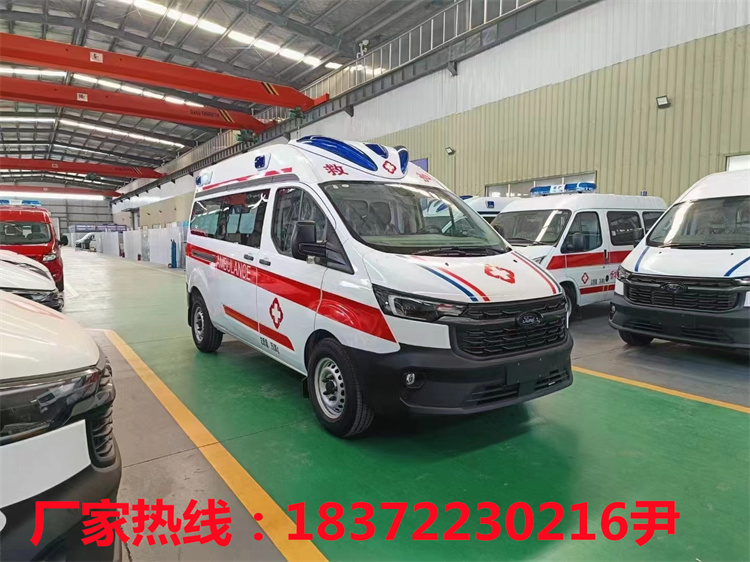 福特新全順V362監(jiān)護型藍牌救護車！